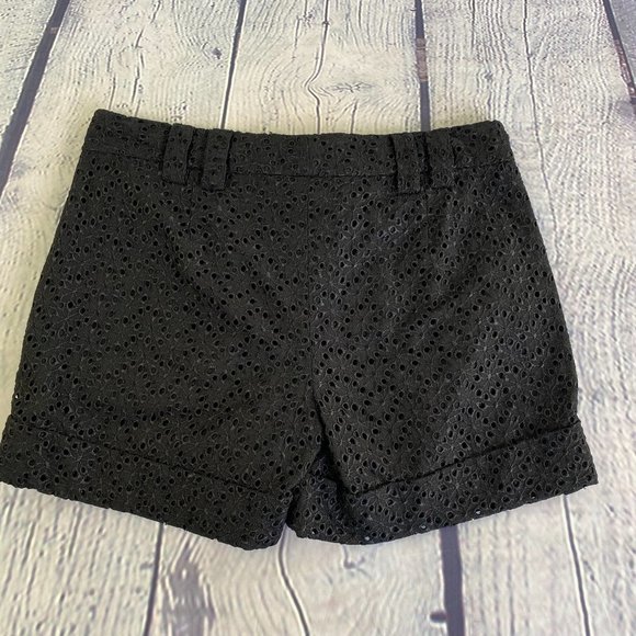 Express Design Studio Editor Eyelet Shorts Black - Picture 6 of 6